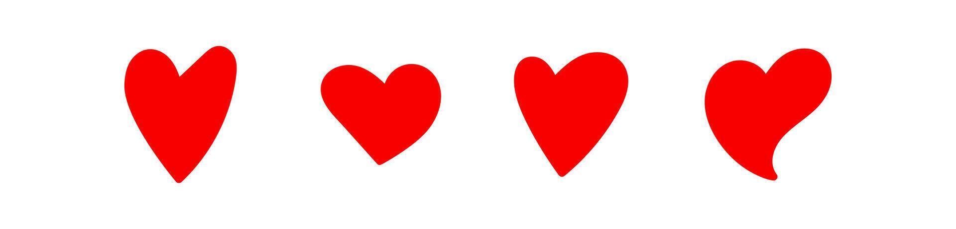 red heart shape doodle hand drawn, heart doodle hand drawn, heart sticker cute vector