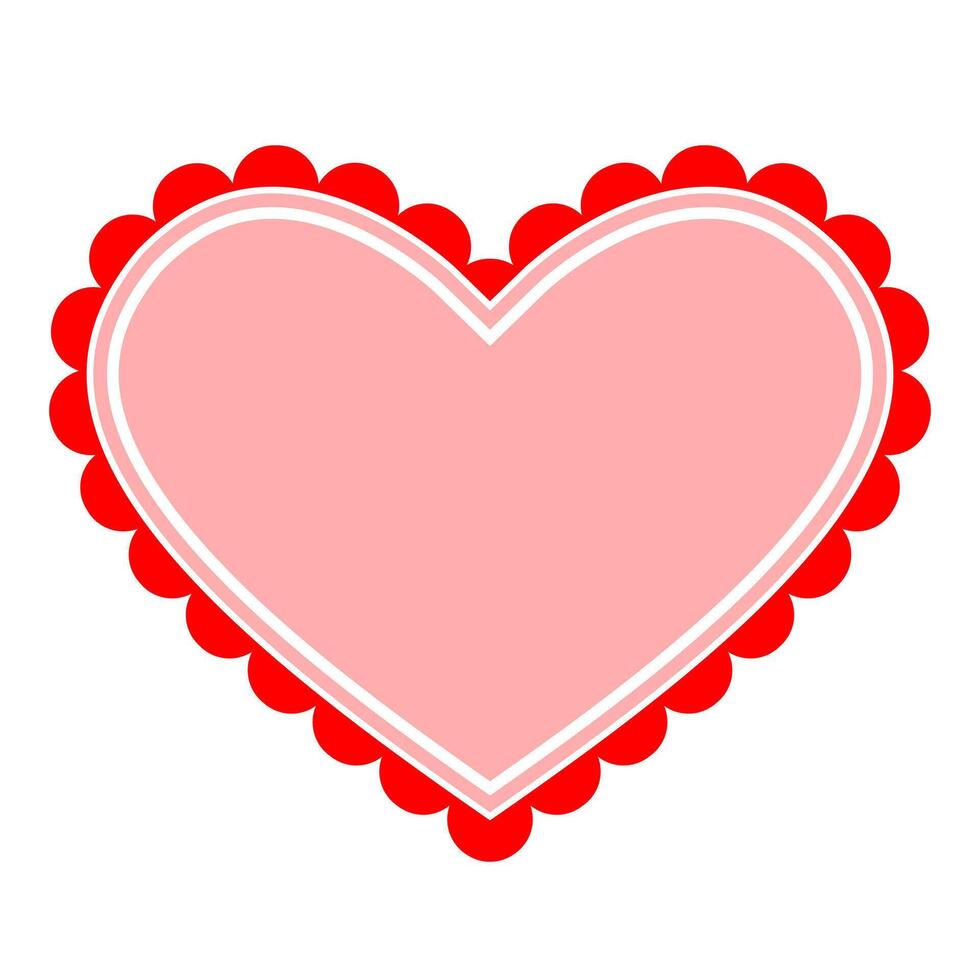 heart frame, wedding invitation card, heart border decorative with doily graphic frame, heart vintage red frame vector