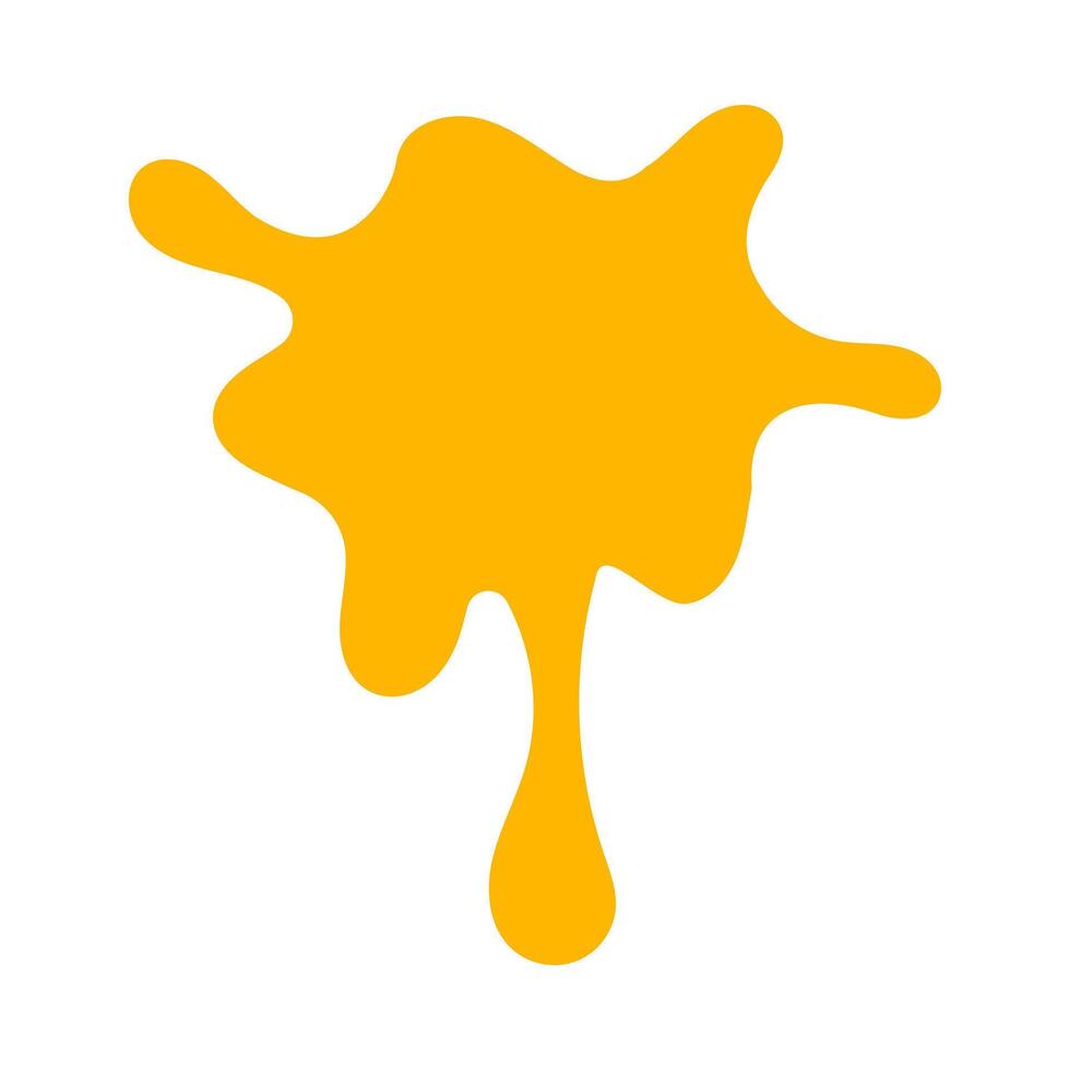 dripping honey, melting honey, honey splash shapes vector