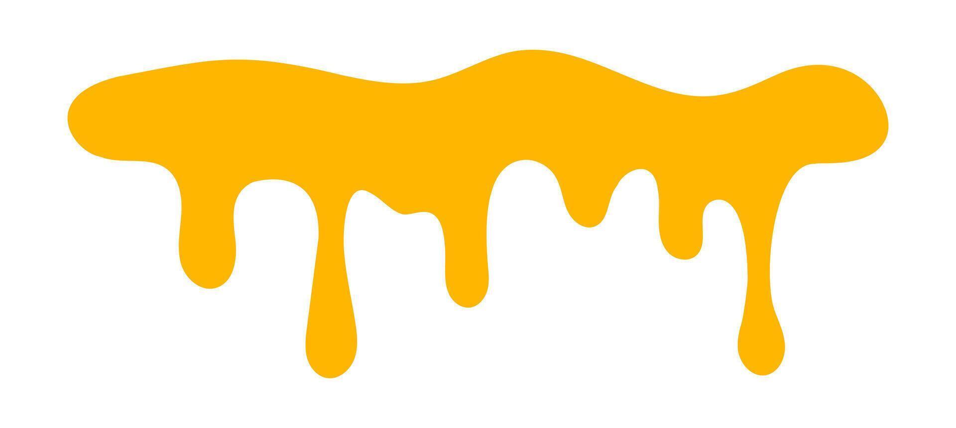 dripping honey shape, melting honey vector