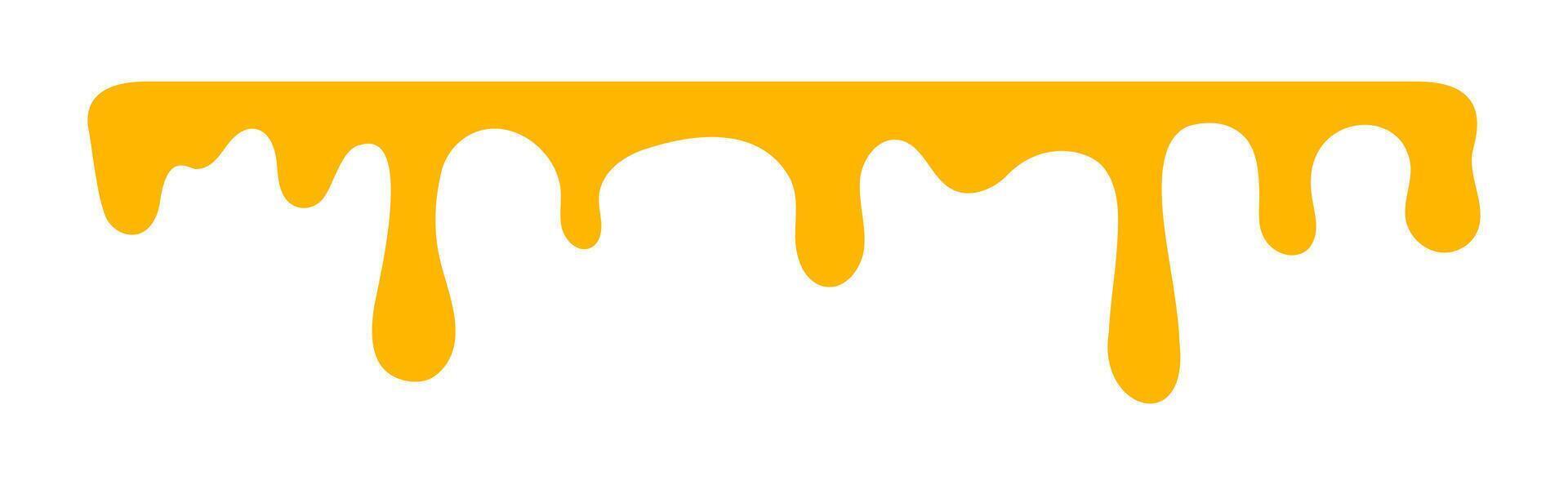 melting honey, dripping honey shape, droplet honey of bee vector