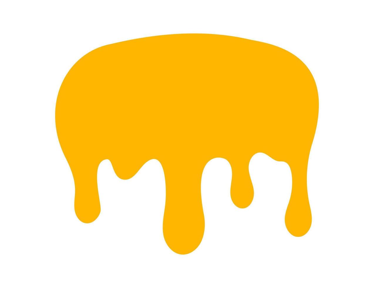 dripping honey, melting honey shapes vector