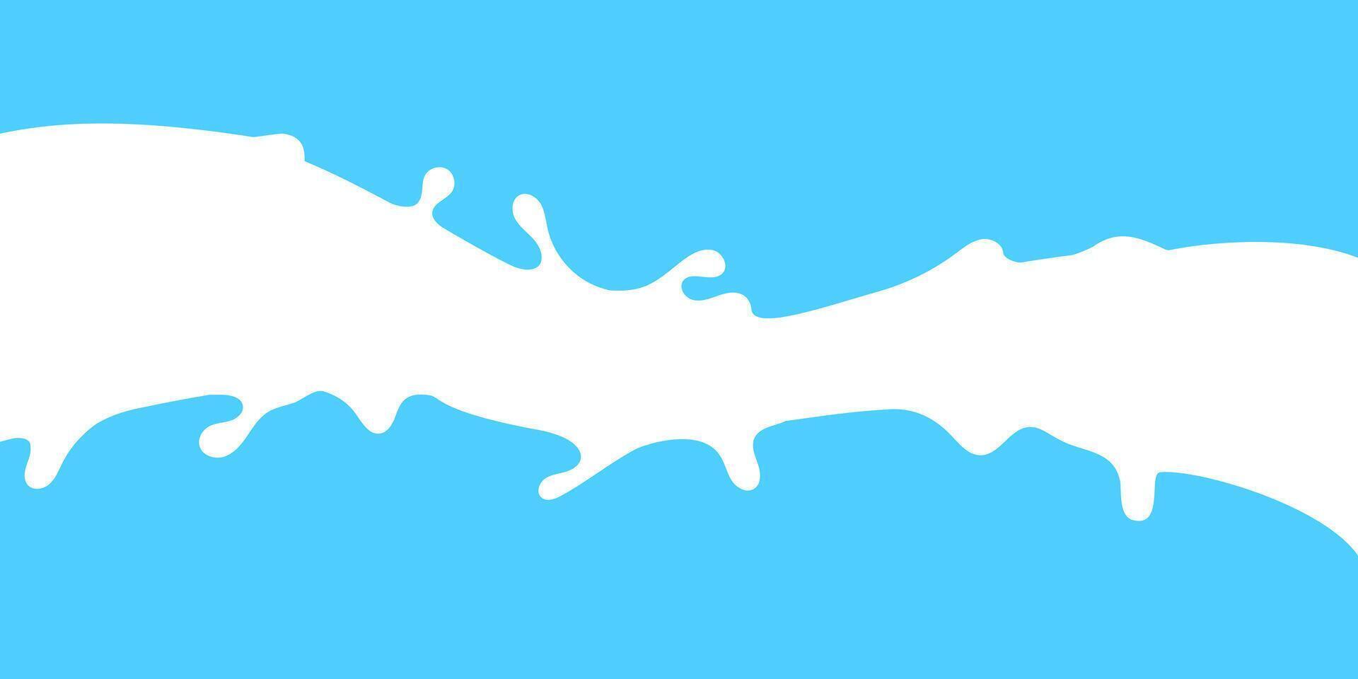 milk splash, milk shape for banner background, milk waves, milk splashes for advertising dairy products vector