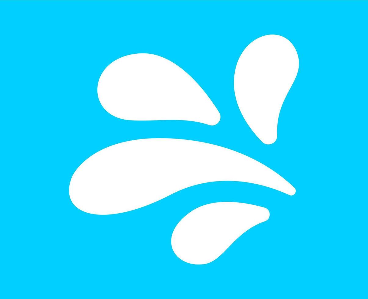 milk drop, milky splashing, milk simple shape vector