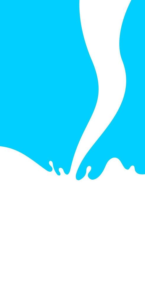 pour milk waves, milk simple shape for banner background, white milk splash, milk splashes for advertising dairy products vector