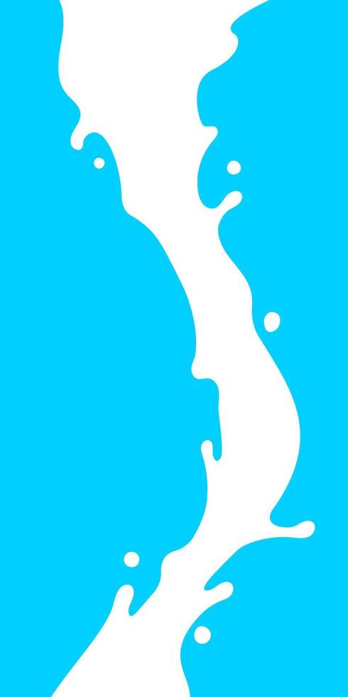 milk splash, milk simple shape, milk waves vector
