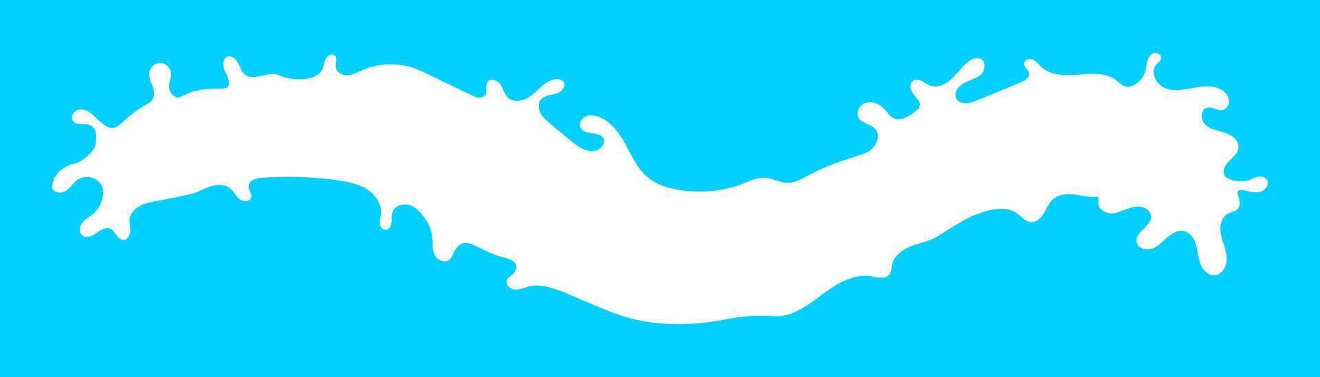 milk splash flowing, milky splashing for advertising dairy products vector