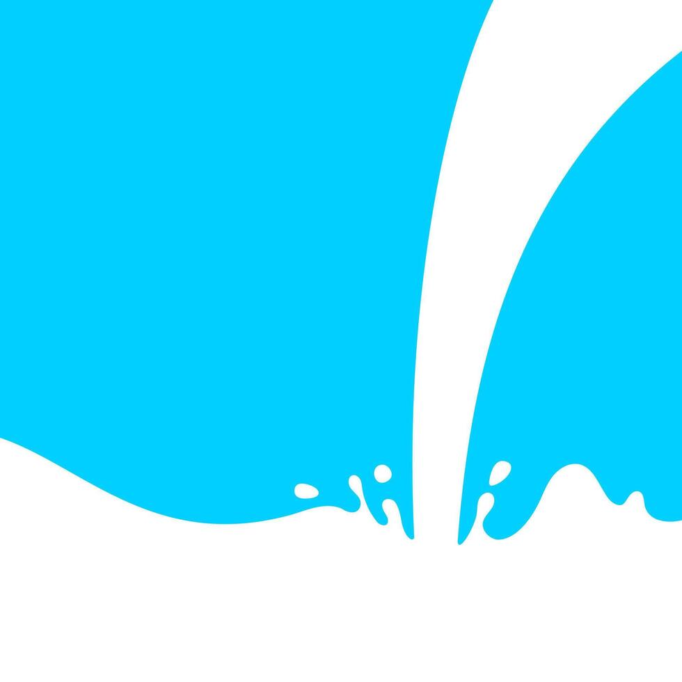 pour milk and waves, milk simple shape for banner background, milk splash, milk splashes for advertising dairy products vector