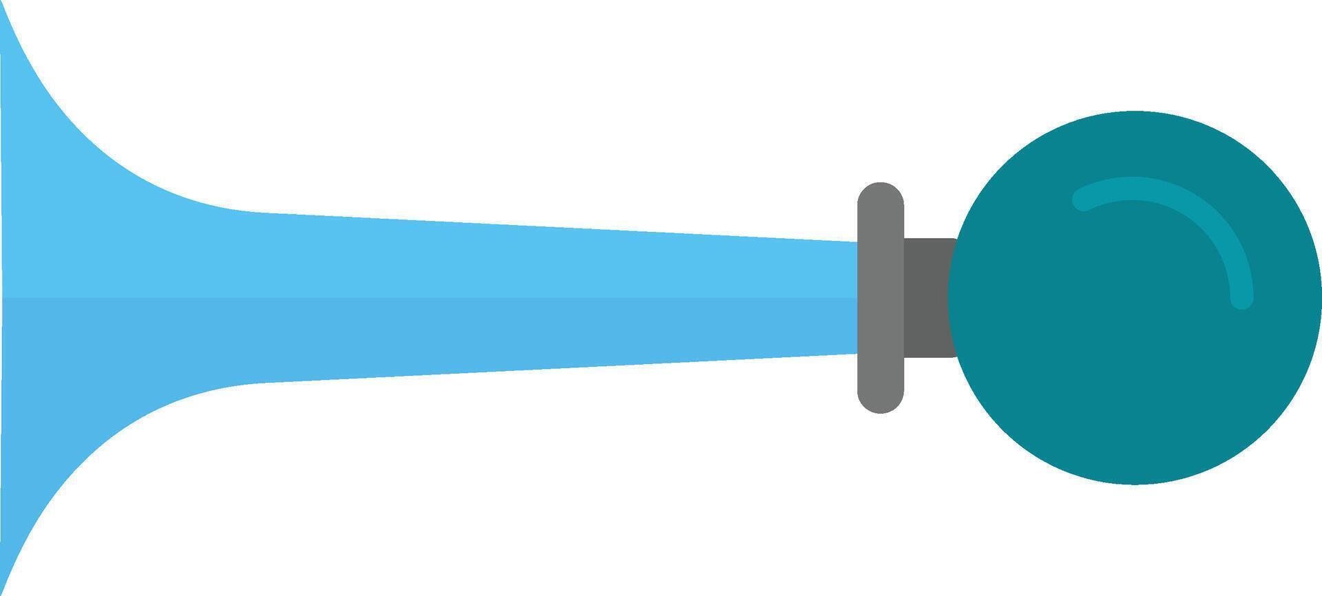 A blue megaphone with a white background vector