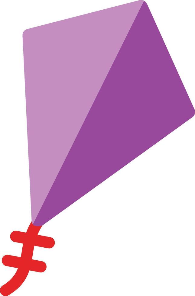 A purple kite with a dollar sign on it vector