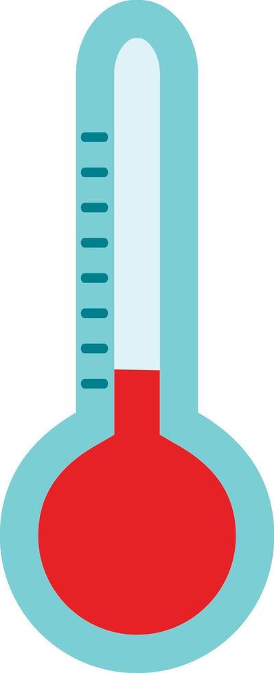 A thermometer with a red liquid inside vector