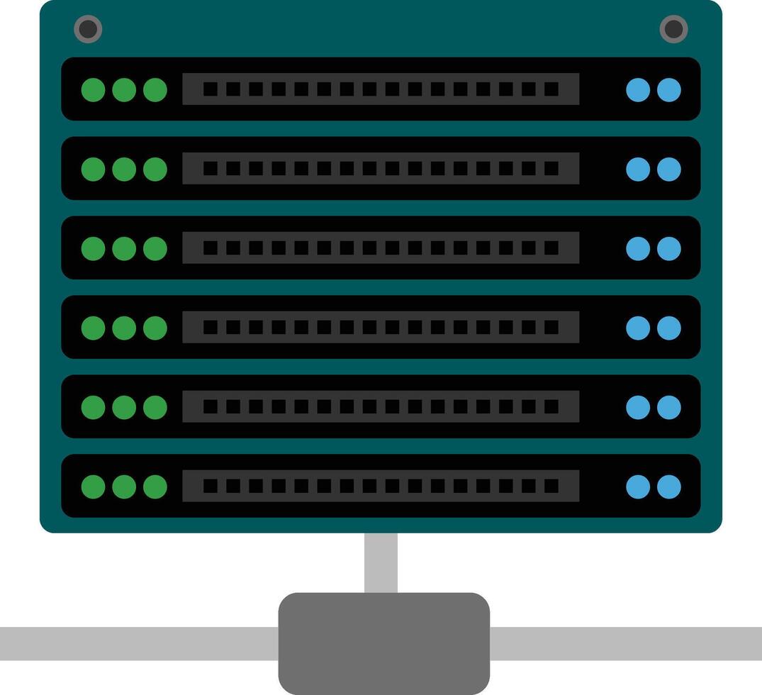Multiple Servers icon image. Suitable for mobile apps, web apps and print media. vector