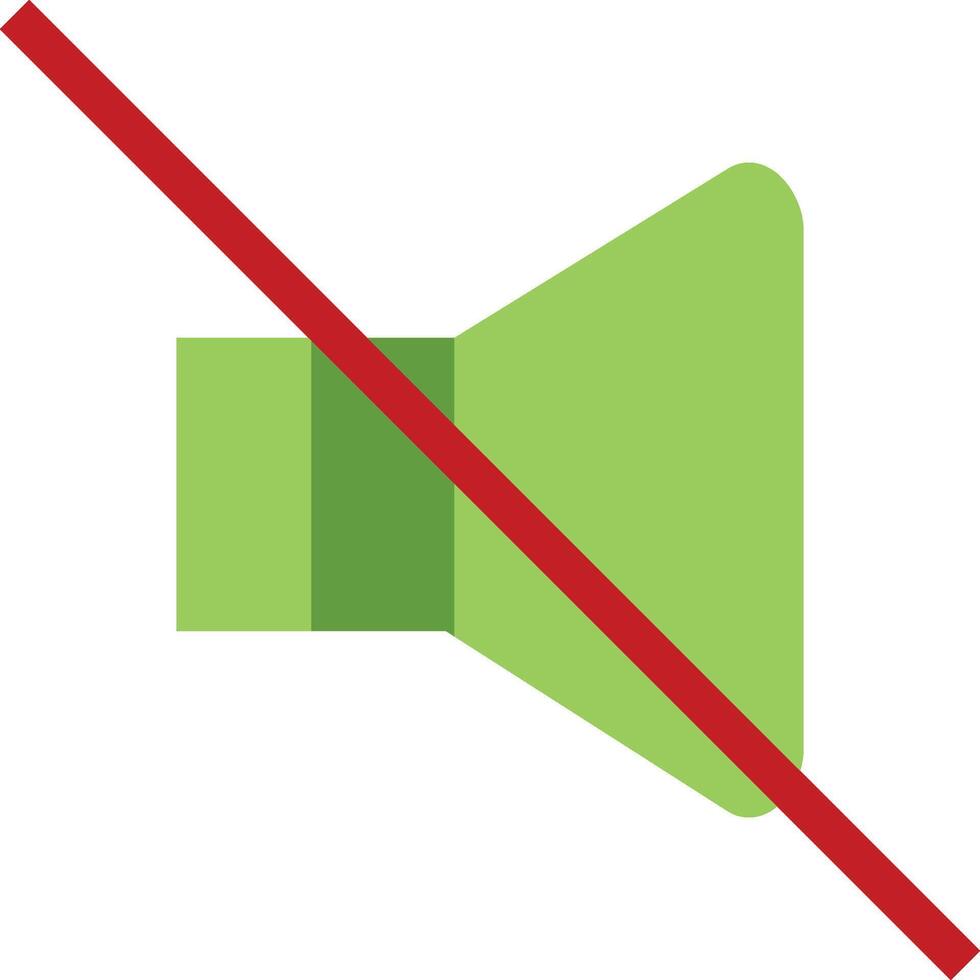 No sound icon vector