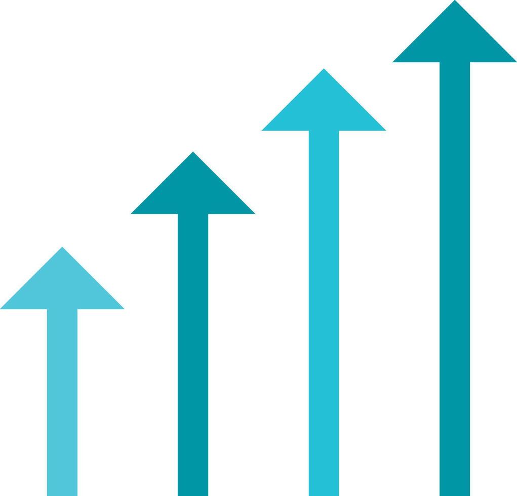 A graph showing the growth of the number of people in the world vector