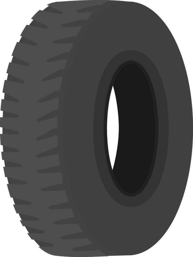 A tire is shown on a white background vector