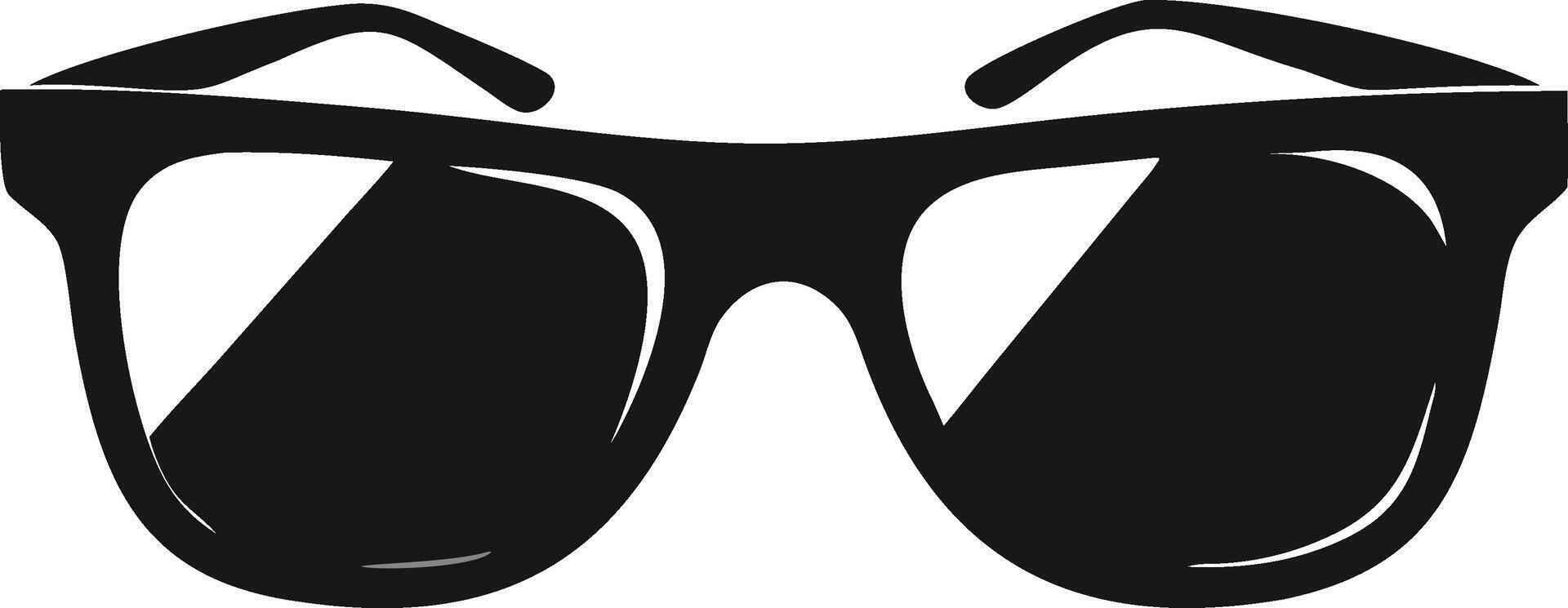 Black Sunglasses Symbol Icon Illustration vector