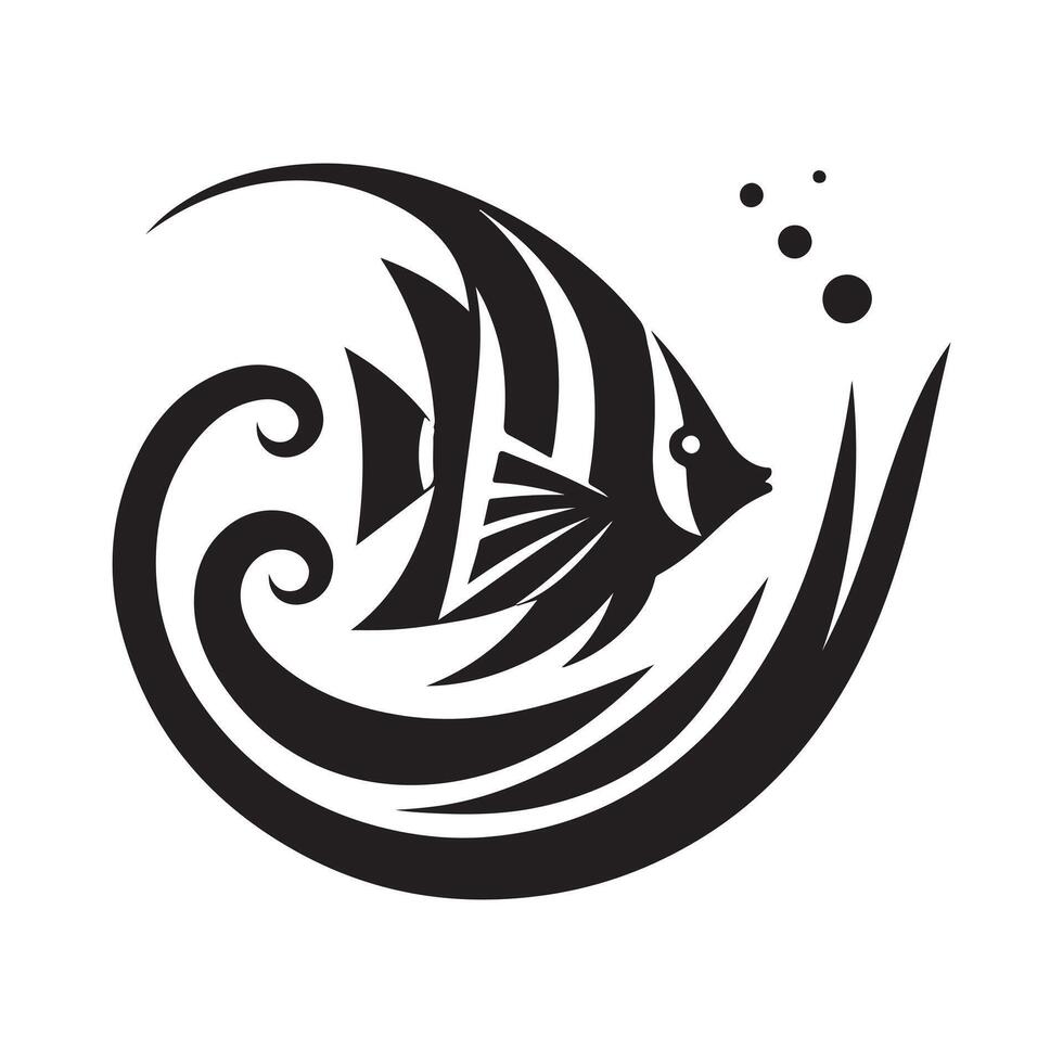 Unique Moorish Idol Black for Branding Use vector