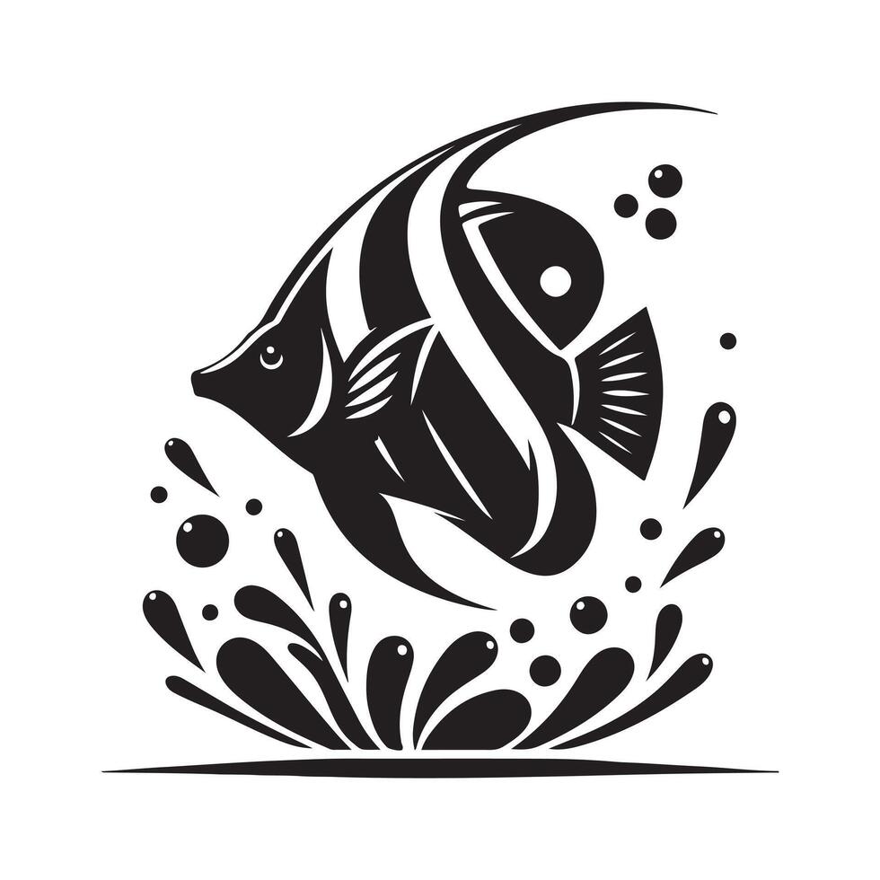 Simple Black Moorish Idol Silhouette for Websites vector
