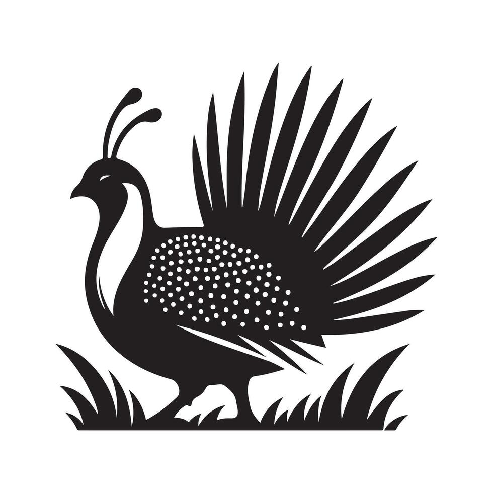 Professional Greater Sagegrouse for Nature Art vector