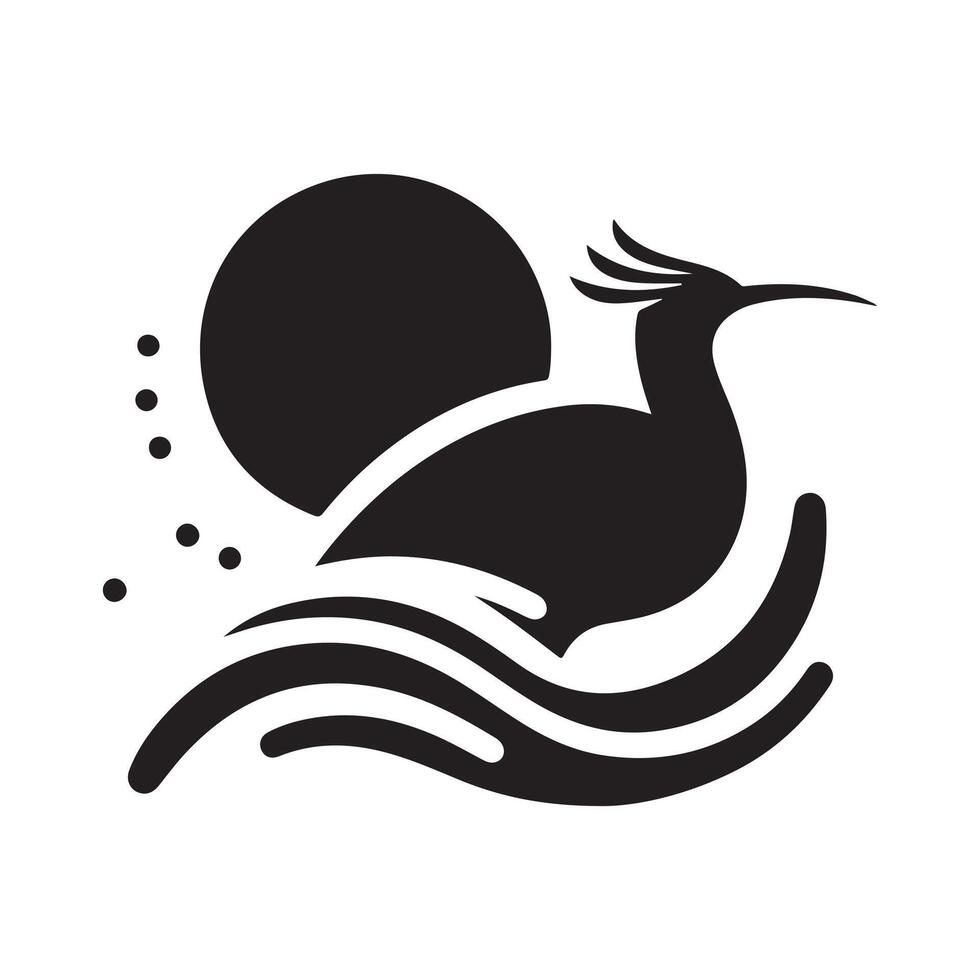 Black Tinamou Illustration for Commercial Use vector