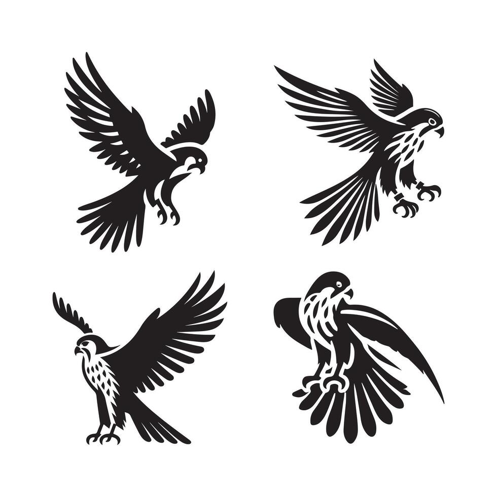 Versatile Kestrel Black for Business Graphics vector