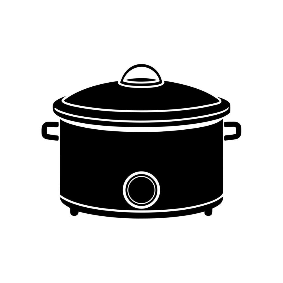 Basic Slow Cooker Icon in Format vector