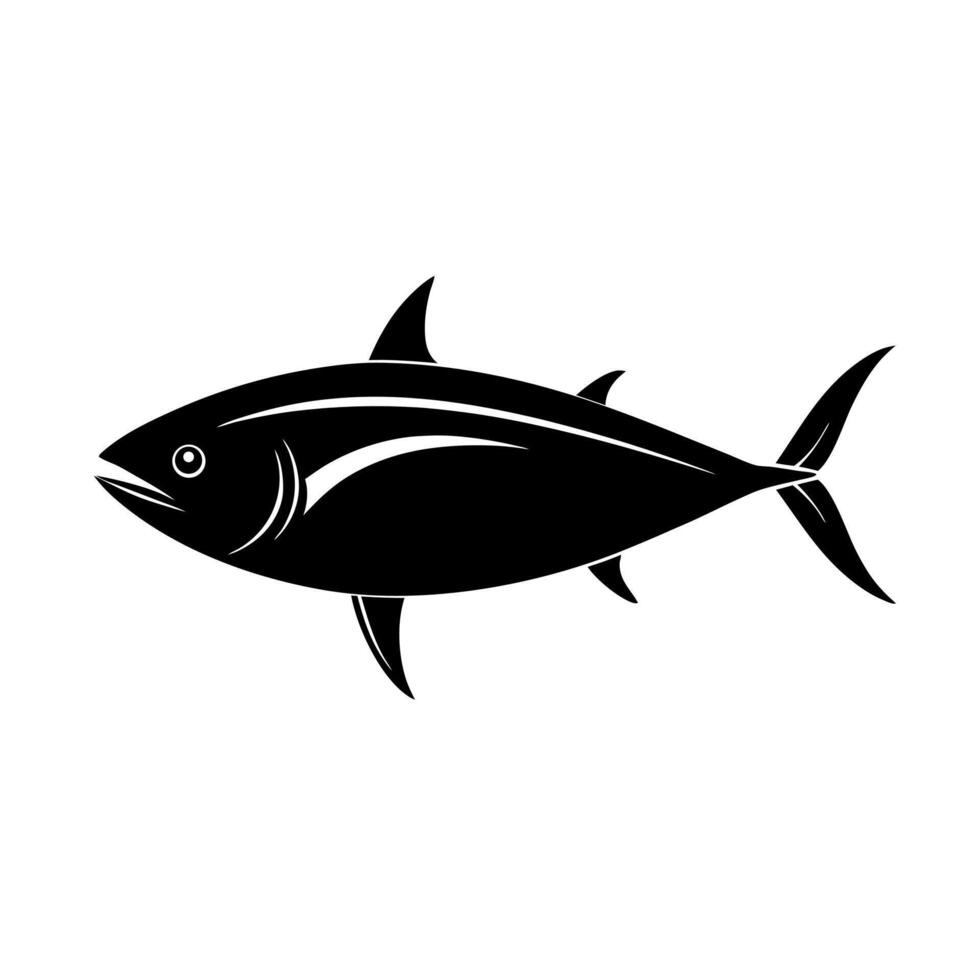 Black Skipjack for Merchandise Designs vector