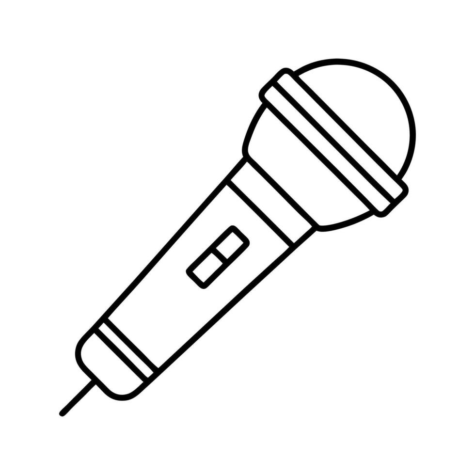 Classic Microphone Black for Entertainment vector