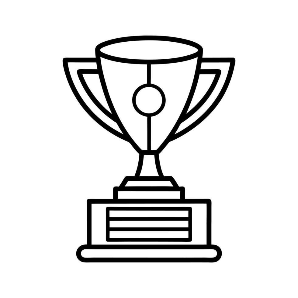 Champion Trophy Black vector