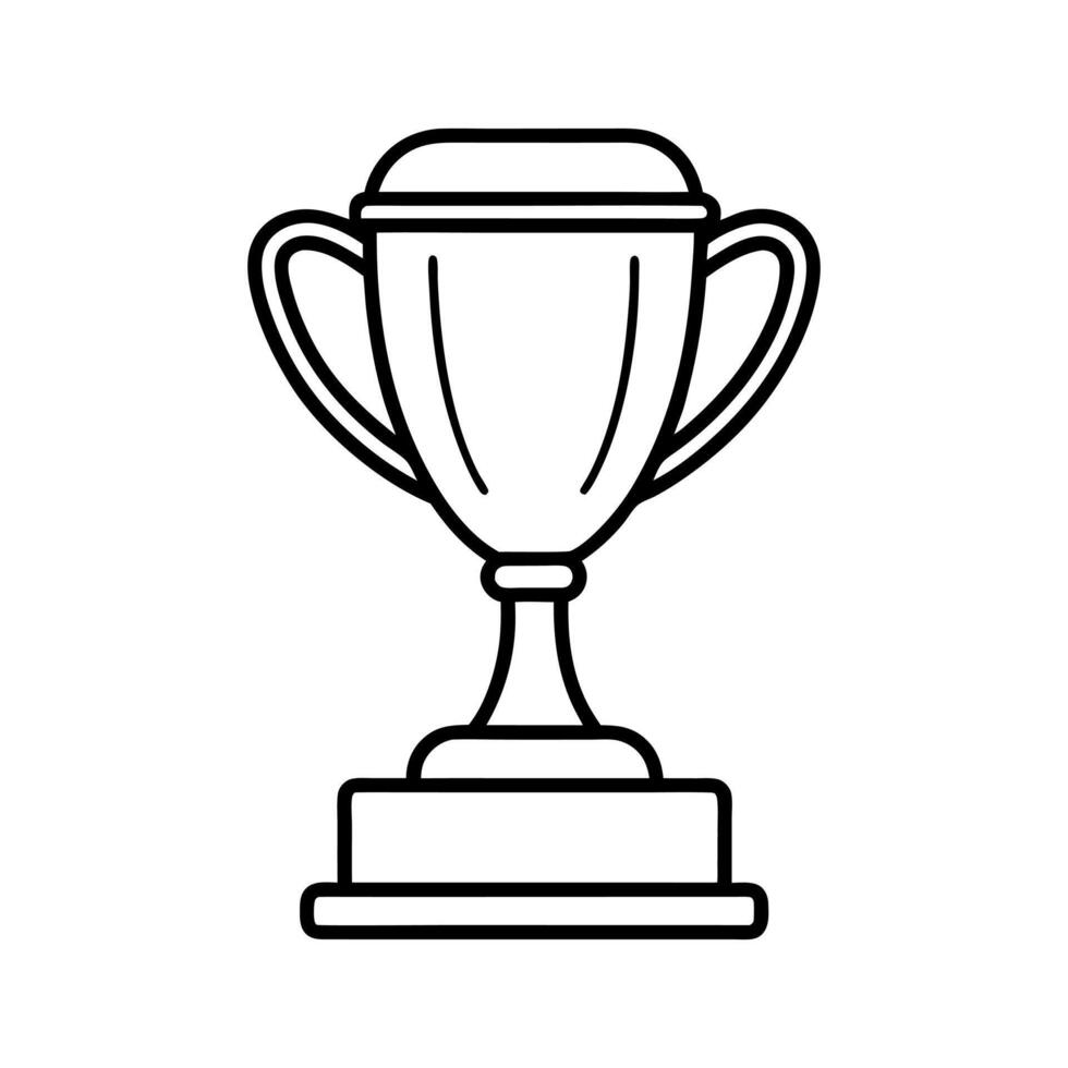 Award Trophy Black vector