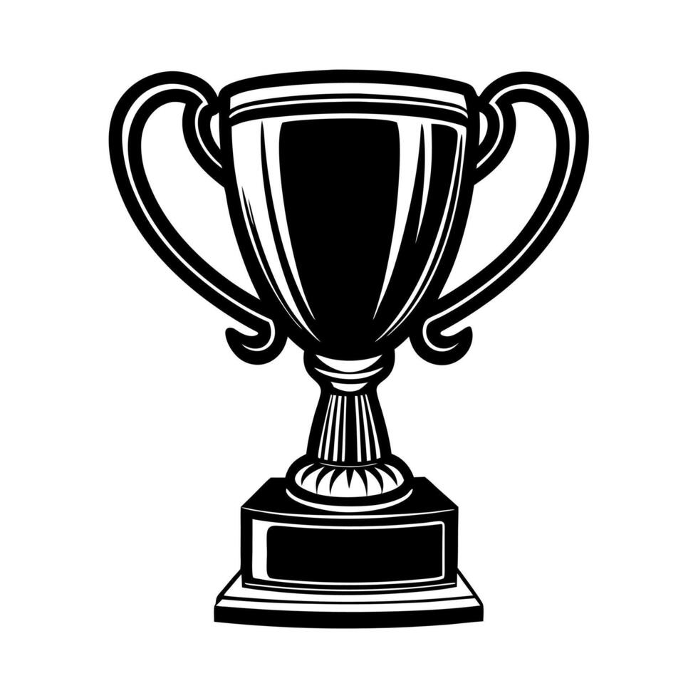 Trophy Black Illustration vector
