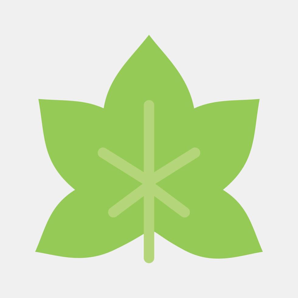 Icon grape. Plant leaves element. Icon in flat style. vector