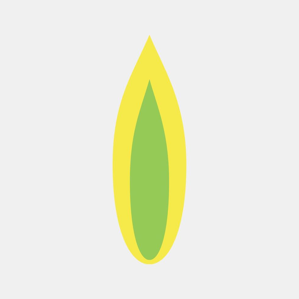 Icon sansevieria. Plant leaves elements. Icon in flat style. vector