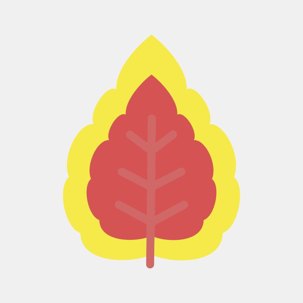 Icon miana. Plant leaves elements. Icon in flat style. vector