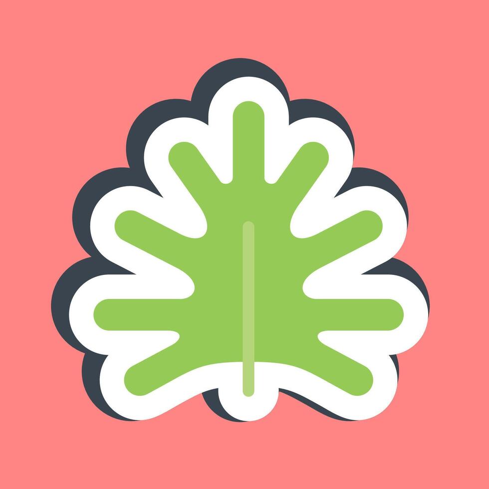 Sticker philodendron. Plant leaves elements. vector