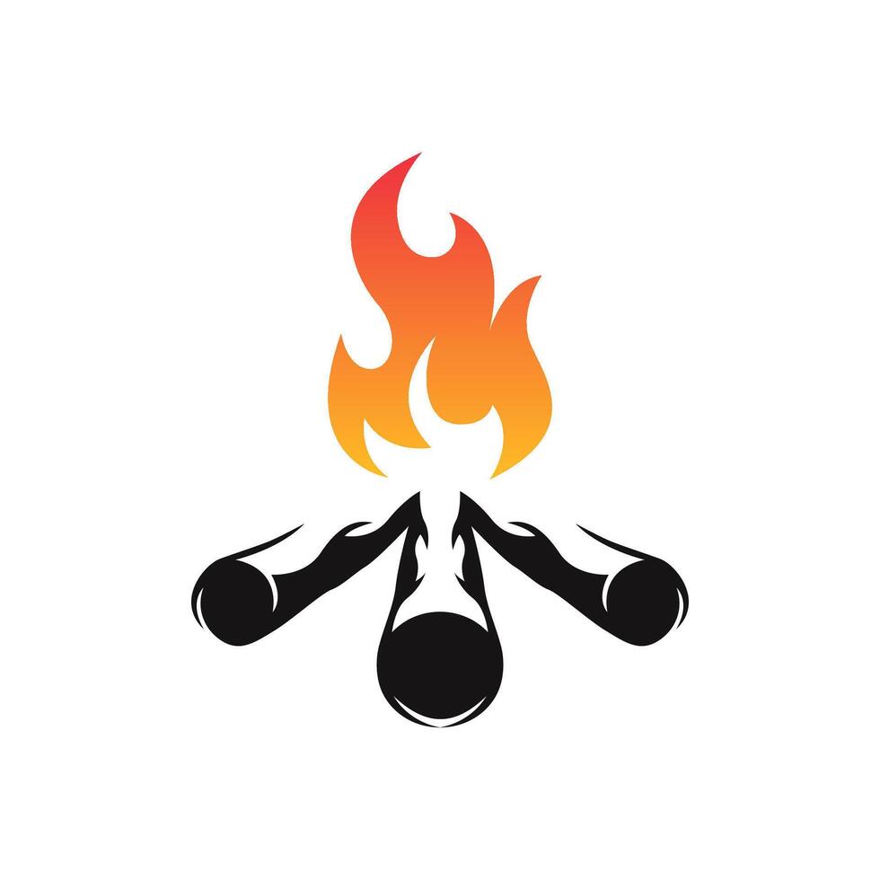 Bonfire illustration design vector