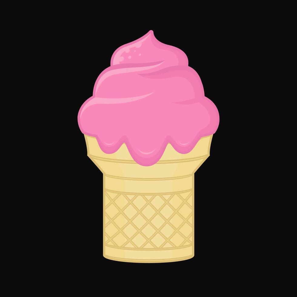 Ice cream illustration design vector