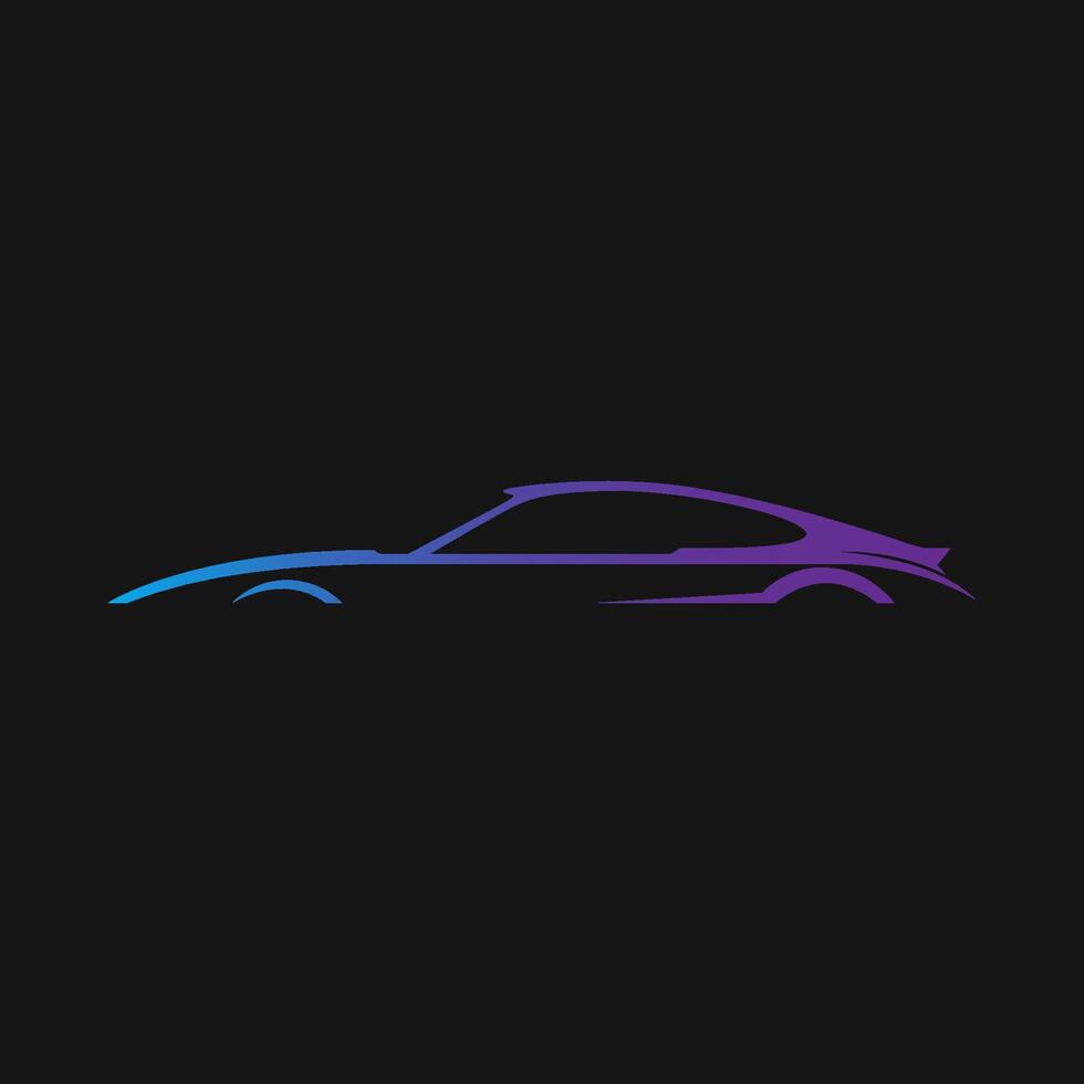 Sport car gradient vectorport car illustration design vector