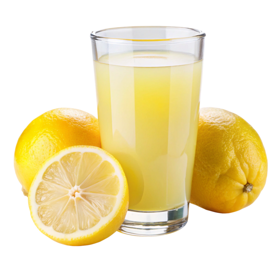 Refreshing Glass of Lemon Juice with Lemons png