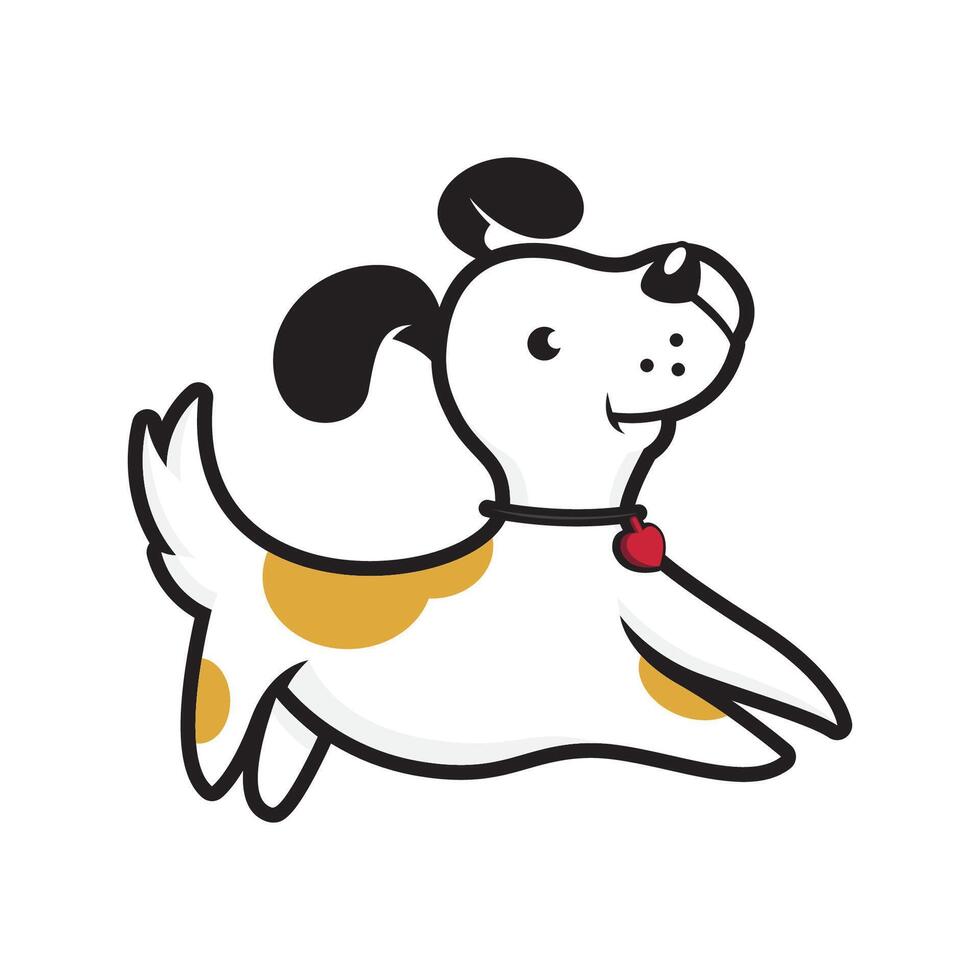 Cute dog illustration design vector