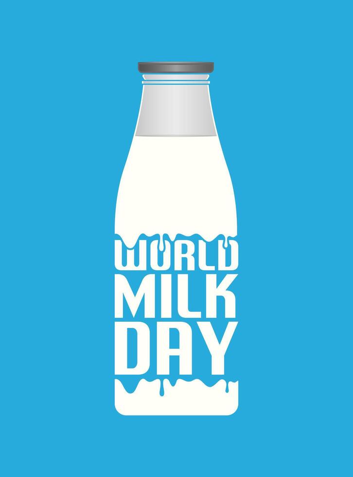 Milk Day Design vector