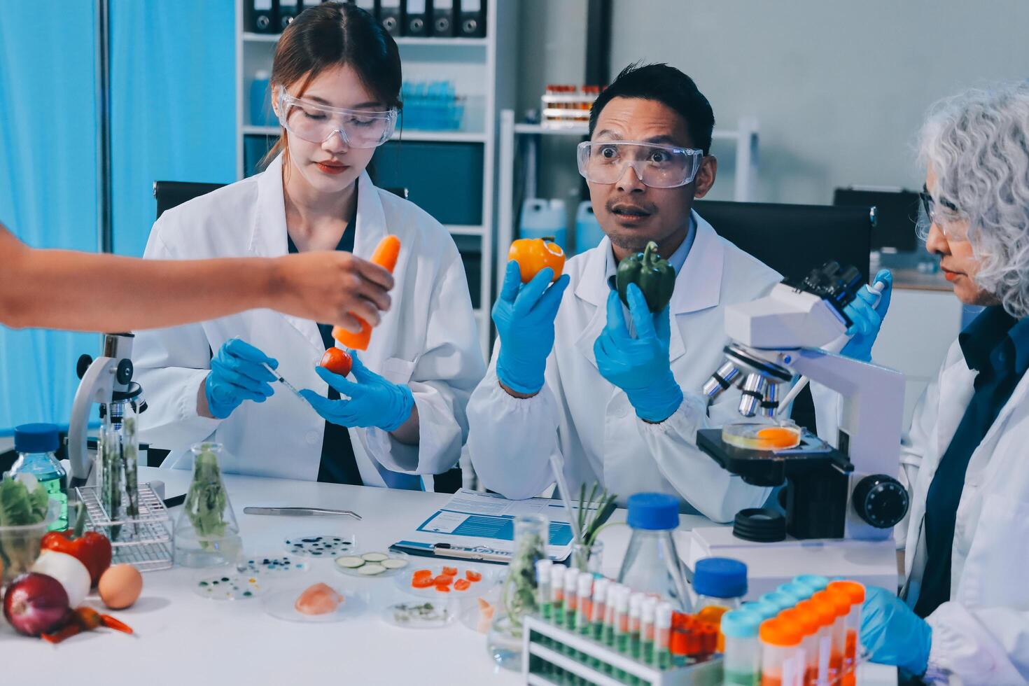 Scientists working in a laboratory photo