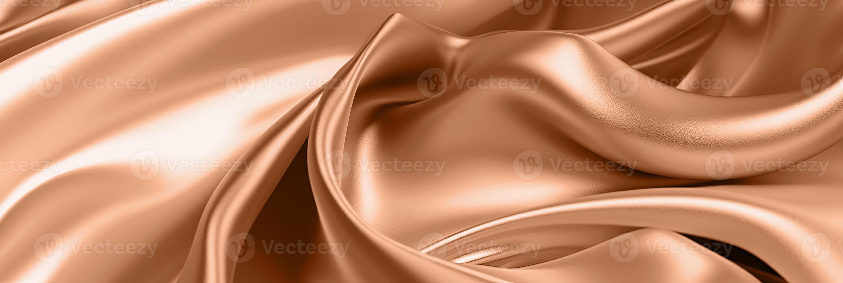 Romantic peach background with silk texture. Banner photo