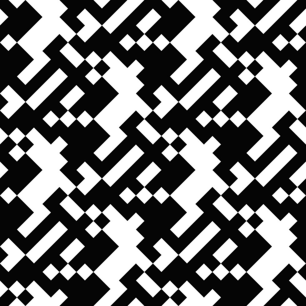 A black and white chaotic pattern with squares vector