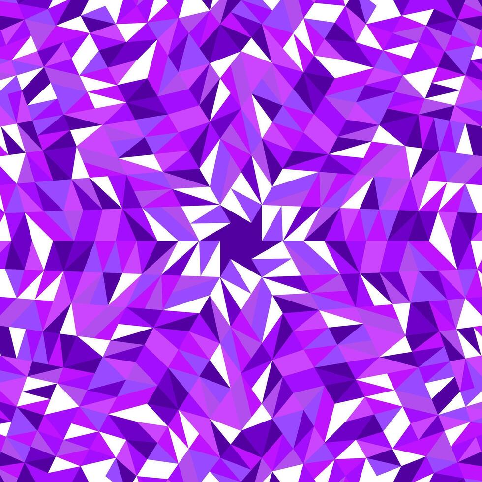 A purple and white geometric pattern with triangles vector