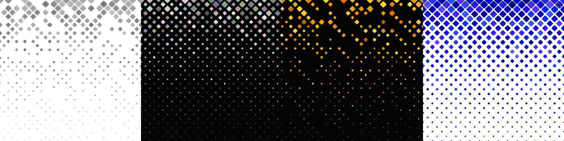 Geometrical diagonal square pattern collection vector