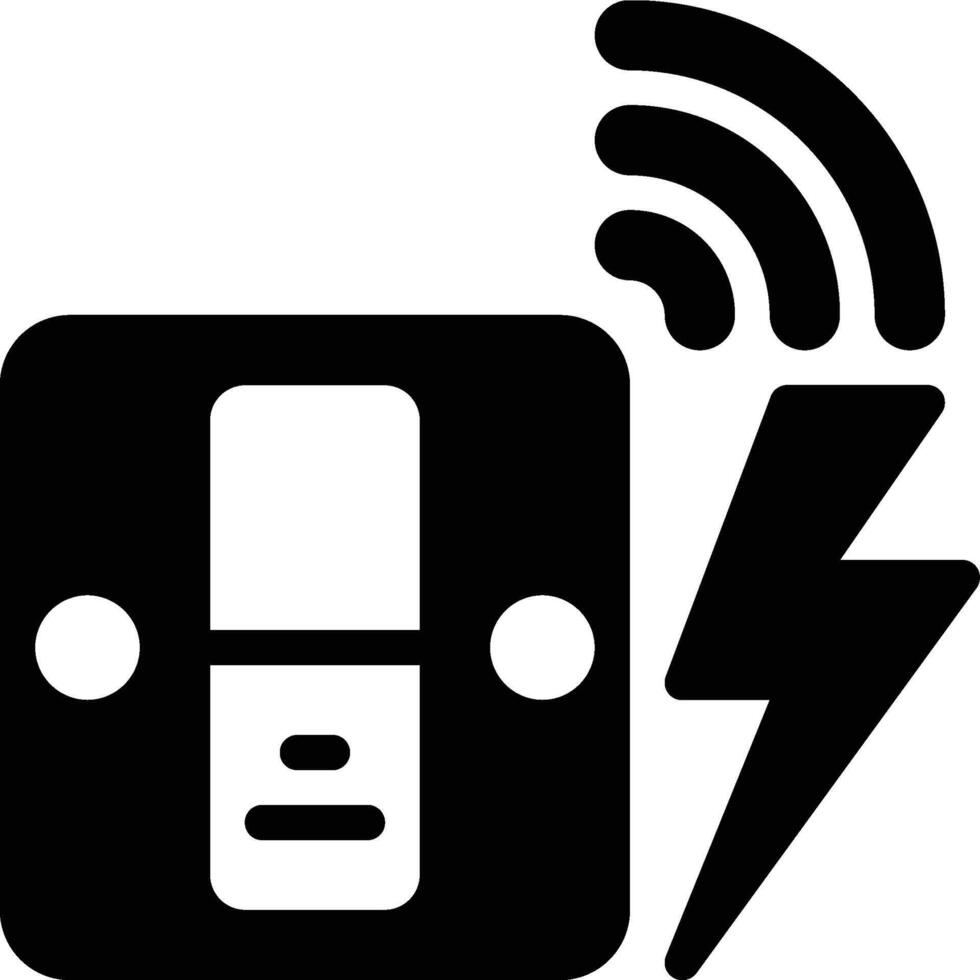Smart Switch, Switch, Button Glyph Solid Icon vector