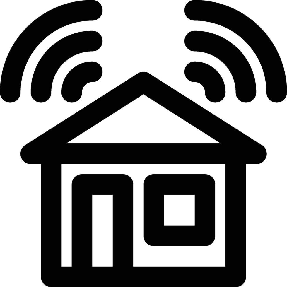 Smart Home, System, Internet of Things Outline Icon vector