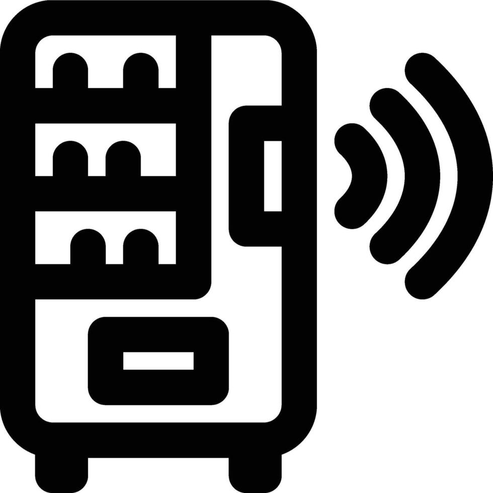 Smart, Vending Machine, Smart Machine Outline Icon vector