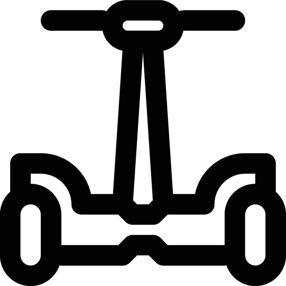 Hoverboard, Smart, Balance Wheel Outline Icon vector